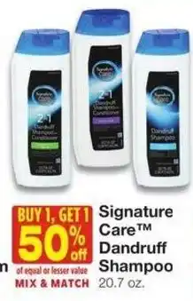 Market Street Signature Care Dandruff Shampoo offer