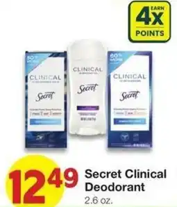 Market Street Secret Clinical Deodorant offer
