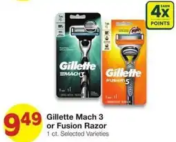 Market Street Gillette Mach 3 or Fusion Razor offer