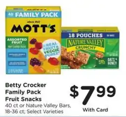 Fry's Betty Crocker Family Pack Fruit Snacks offer