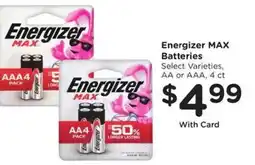 Fry's Energizer MAX Batteries offer