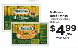 Fry's Nathan's beef franks offer