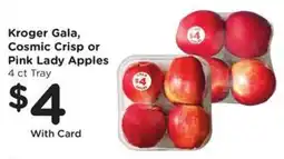 Fry's Kroger Gala, Cosmic Crisp or Pink Lady Apples offer