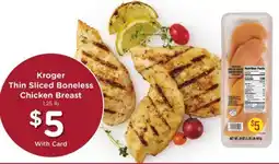 Fry's Kroger thin sliced boneless chicken breast offer