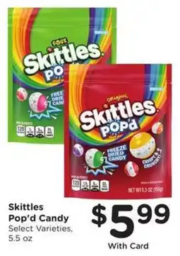 Fry's Skittles Pop'd Candy offer
