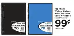 Fry's Top Flight Wide or College Ruled Spiral Notebook offer