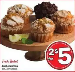 Albertsons Fresh Baked Jumbo Muffins offer