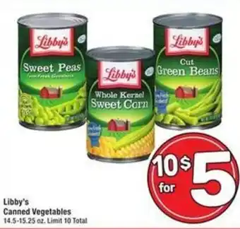 Albertsons Libby's Canned Vegetables offer