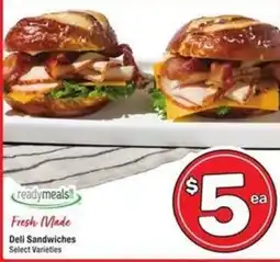 Albertsons Ready Meals Fresh Made Deli Sandwiches offer