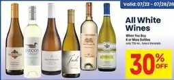 Albertsons All White Wines offer