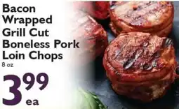 Festival Foods Bacon Wrapped Grill Cut Boneless Pork Loin Chops offer