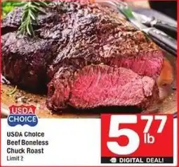 Albertsons Usda Choice Beef Boneless Chuck Roast offer