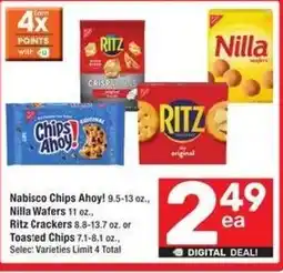 Albertsons Nabisco Chips Ahoy! Nilla Wafers Ritz Crackers Toasted Chips offer
