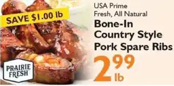 Festival Foods Prairie Fresh Bone-In Country Style Pork Spare Ribs offer