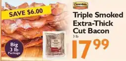 Festival Foods Cloverdale triple smoked extra-thick cut bacon offer