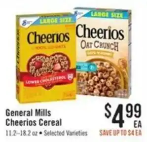 Haggen Food General Mills Cheerios Cereal offer