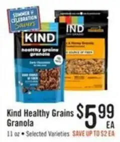 Haggen Food Kind Healthy Grains Granola offer