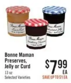 Haggen Food Bonne Maman Preserves, Jelly or Curd offer