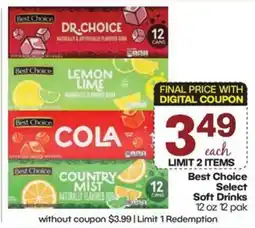 Harp's Market Best Choice Select Soft Drinks offer
