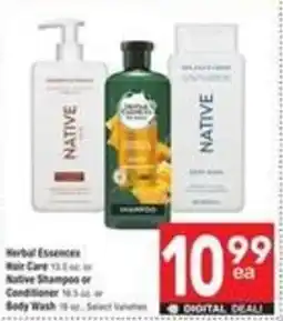 Albertsons Herbal Essences Hair Care or Native Shampoo or Conditioner or Body Wash offer