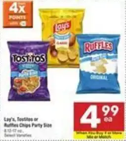 Albertsons Lay's, Tostitos or Ruffles Chips Party Size offer