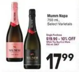 Albertsons Mumm Napa offer
