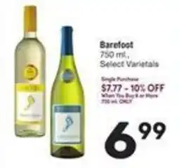 Albertsons Barefoot select varietals offer