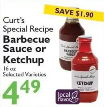Festival Foods Curt's Special Recipe Barbecue Sauce or Ketchup offer