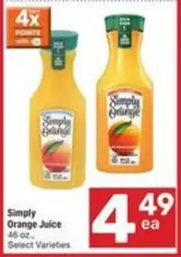 Albertsons Simply Orange Juice offer
