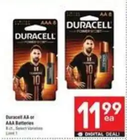 Albertsons Duracell AA or AAA Batteries offer