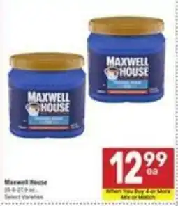 Albertsons Maxwell House coffee offer