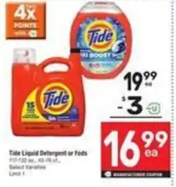 Albertsons Tide Liquid Detergent or Pods offer