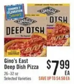 Haggen Food Gino's East Deep Dish Pizza offer
