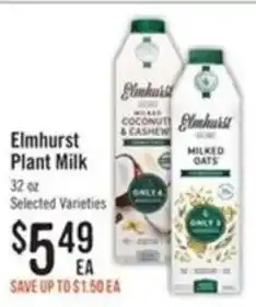 Haggen Food Elmhurst plant milk offer