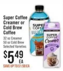 Haggen Food Super Coffee Creamer or Cold Brew Coffee offer