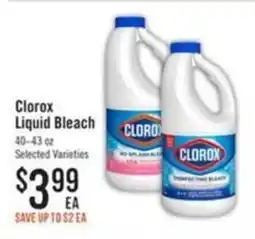 Haggen Food Clorox liquid bleach offer