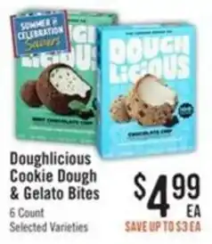 Haggen Food Doughlicious Cookie Dough & Gelato Bites offer