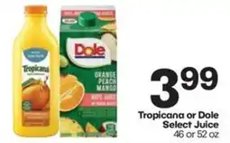 Harp's Market Tropicana or Dole Select Juice offer