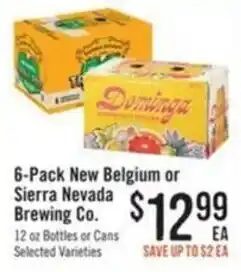 Haggen Food New Belgium or Sierra Nevada Brewing Co. offer
