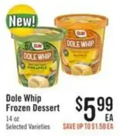 Haggen Food Dole Whip Frozen Dessert offer