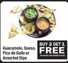 Albertsons Guacamole, Queso, Pico de Gallo or Assorted Dips offer