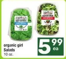 Albertsons organic girl Salads offer