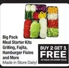 Albertsons Big Pack Meal Starter Kits Grilling, Fajita, Hamburger Fixins and More offer