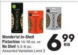 Albertsons Wonderful In-Shell Pistachios offer