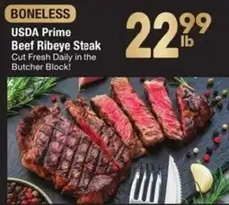 Albertsons Boneless usda prime beef ribeye steak offer