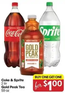 Harp's Market Coke & Sprite, Gold Peak Tea offer