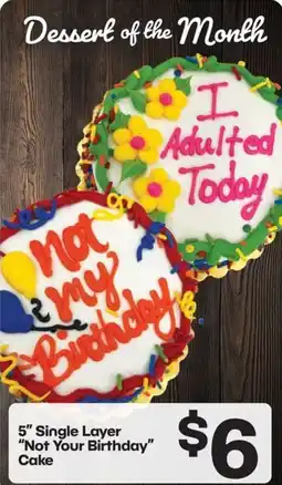 Harp's Market Not Your Birthday Cake offer