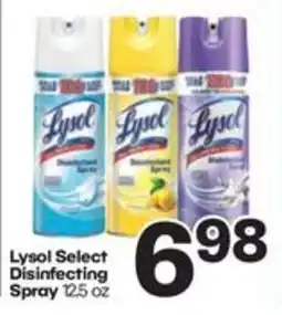 Harp's Market Lysol Select Disinfecting Spray offer