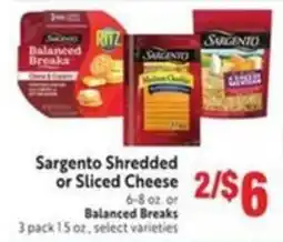 Save Mart Sargento Shredded or Sliced Cheese offer