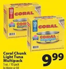 Times Supermarkets Coral chunk light tuna multipack offer